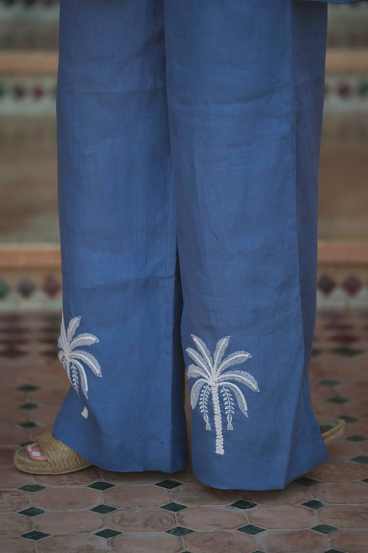 Calça Palm Tree Blue